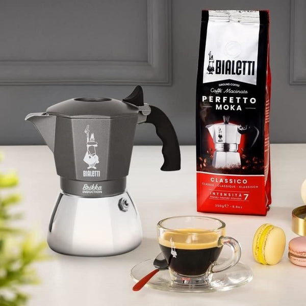 Bialetti - Cafetière italienne Brikka - induction 4 tasses