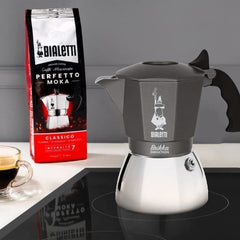 Bialetti - Cafetière italienne Brikka - induction 4 tasses