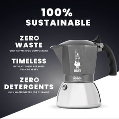 Bialetti - Cafetière italienne Brikka - induction 4 tasses