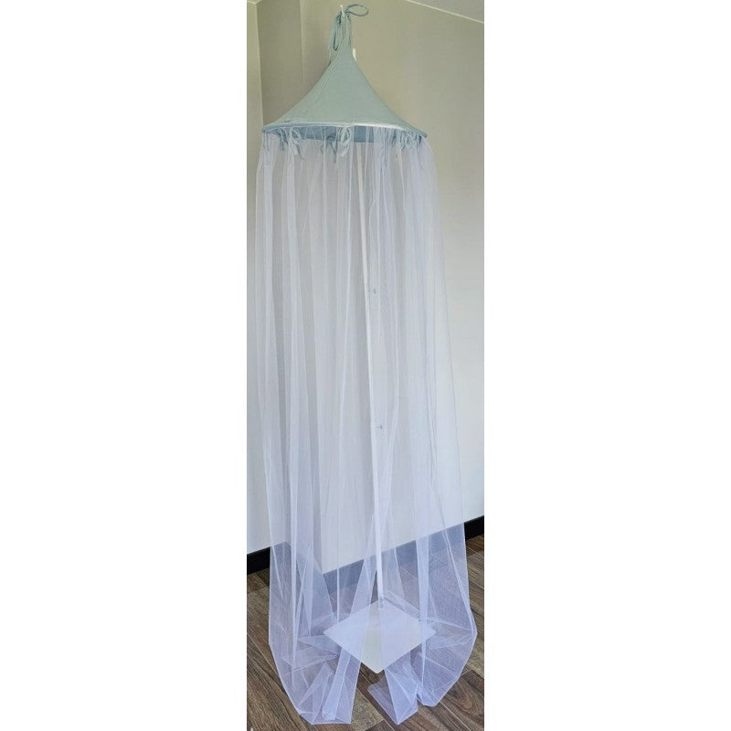 Muslin and tulle canopy - blue