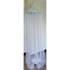 Muslin and tulle canopy - blue