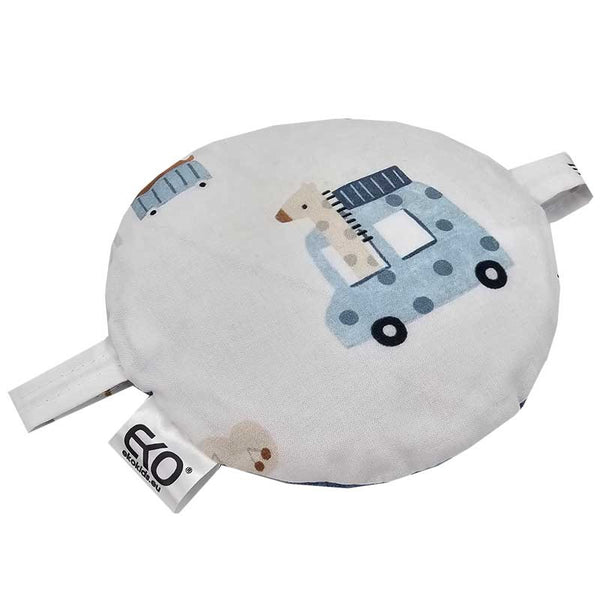 Cherry kernel heating pad 15 x 15 cm GIRAFFE/BLUE