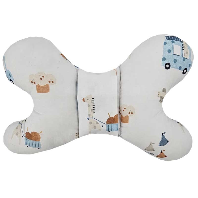 Vlinderkussen GIRAFFE/BLAUW