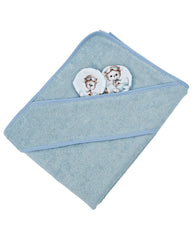 Bamboo bath cover Pilot Bear/Blue