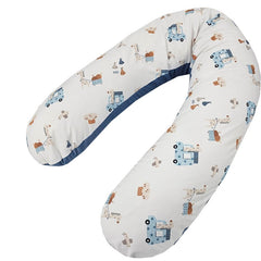 Velvet Nursing Pillow Giraffe/Blue
