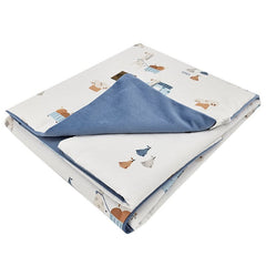 Educatieve speelmat met VELVET voering GIRAFFE/BLAUW