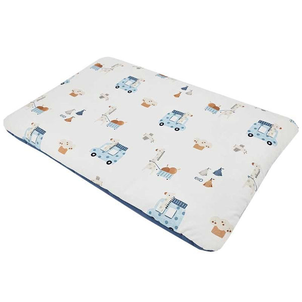 Kussen 40 x 60 cm Giraffe/Blauw