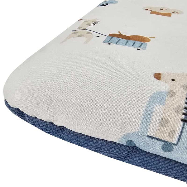 Kussen 40 x 60 cm Giraffe/Blauw