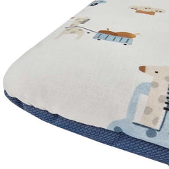Kussen 40 x 60 cm Giraffe/Blauw
