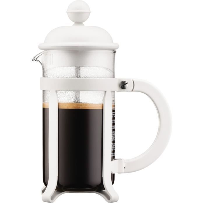 Bodum 1903-913 - CAFETIÈRE - Cafetière à piston Java, blanche, 0,35 L
