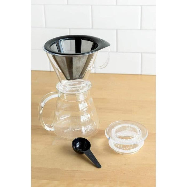 Koffiezetapparaat - BODUM - Melior - Permanent roestvrijstalen netfilter - 8 kopjes - 1,0 L - Transparant