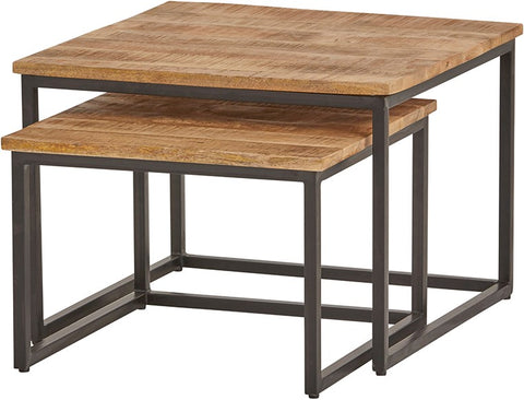 Cuba square coffee table, set of 2, medium