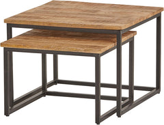 Cuba square coffee table, set of 2, medium