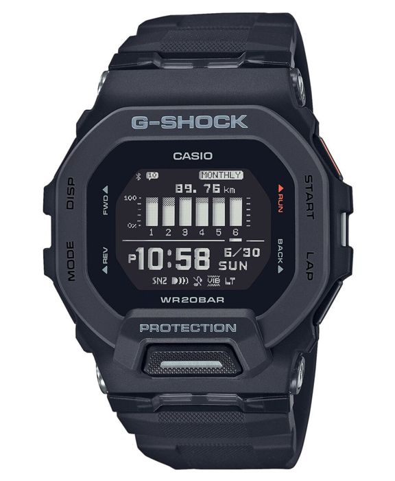 Casio G-Shock GBD-200-1er Watch - Shockproof - Multifunctional - Black
