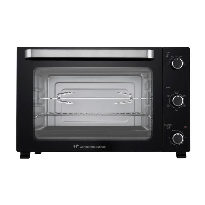 Electric mini oven - Natural convection CONTINENTAL EDISON - CEMF60B3 - Black - L60 x H39 x D48 cm