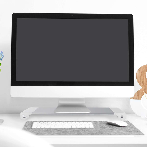 SmartWorking monitor stand with 4x USB 2.1A