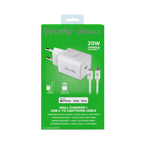 ProPower USB-C 20W Charger with USB-C to Lightning Cable