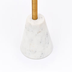 Marble Drink Table with Cone Marble Base