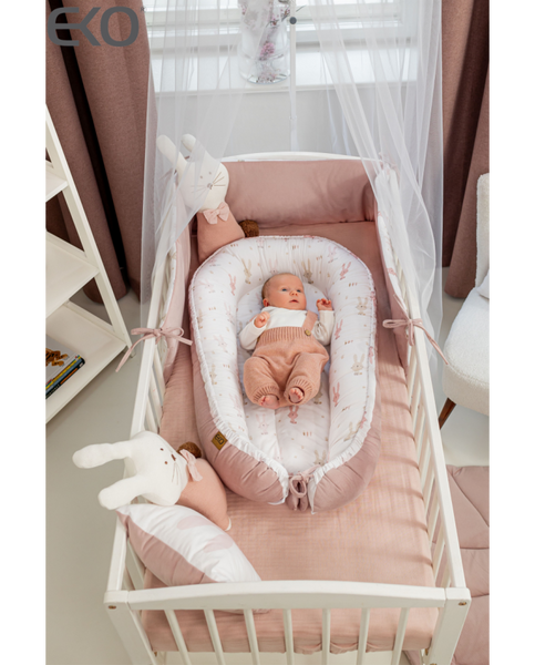 Katoenen baby cocon KONIJN
