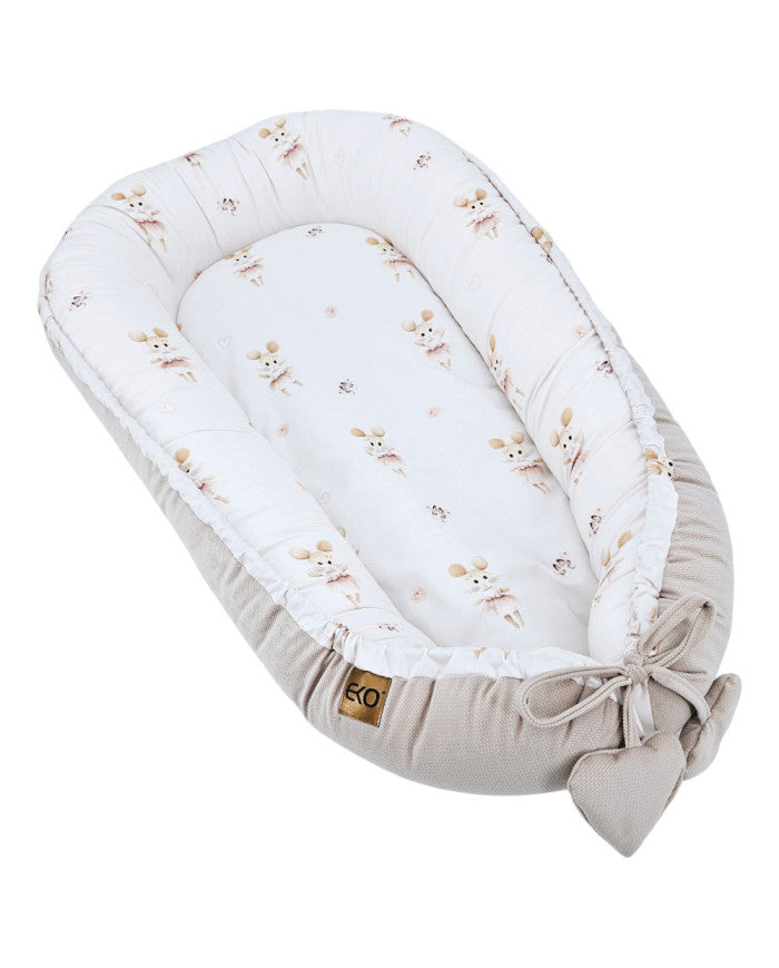 Fluwelen babycocon Ballerina Muis