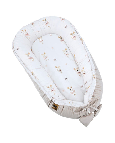 Fluwelen babycocon Ballerina Muis