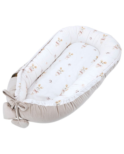 Fluwelen babycocon Ballerina Muis