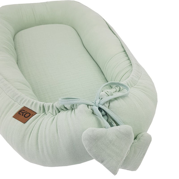 Muslin baby cocoon MINT