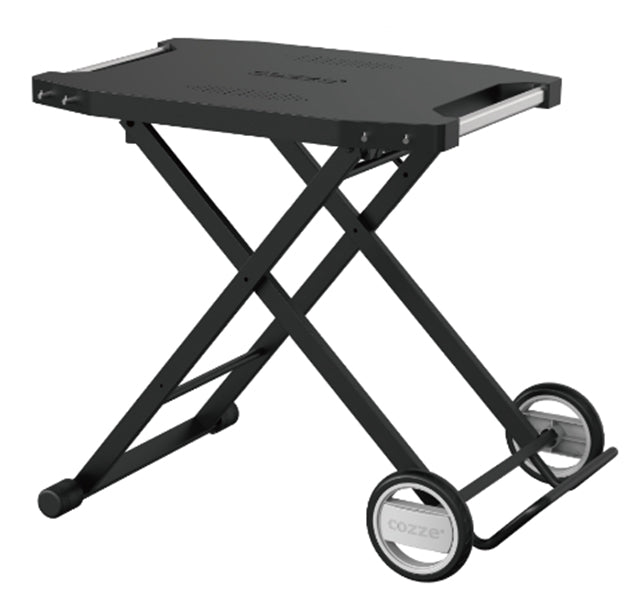 Foldable Plastic Work Trolley with Steel Frame and Wheels