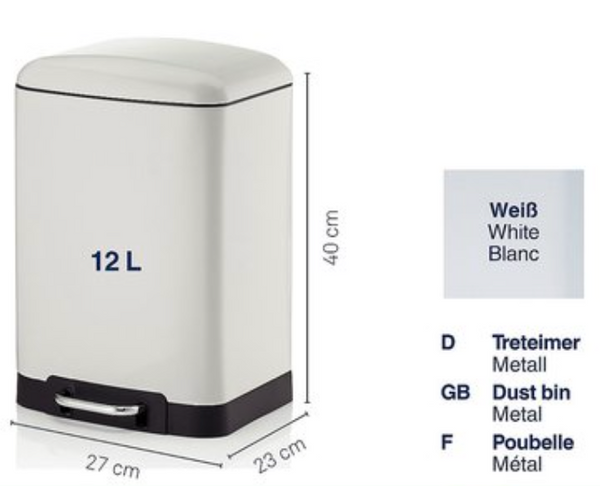 Davino Pedal Bin 12 liters