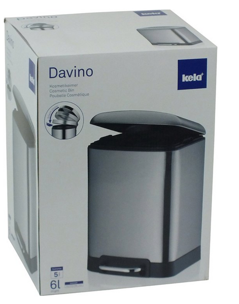 Davino Poubelle à Pédale 6 Litres
