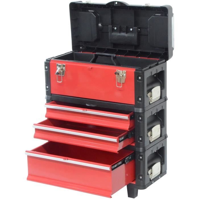 DEFPRO tool trolley with 3 stackable modules