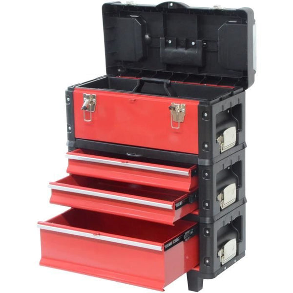 DEFPRO tool trolley with 3 stackable modules