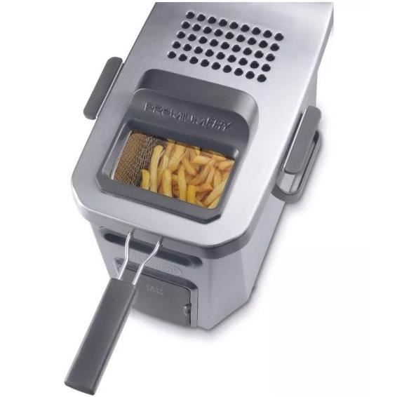 Deep fryer - DELONGHI - FZ44851 - Stainless steel - 5 L - 3200 W - 29.3 x 41.7 x 23.2 cm