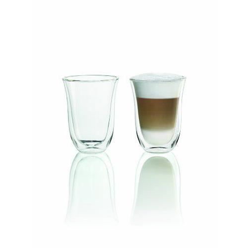 DELONGHI Set of 2 Latte Macchiato Cups - 22 cl