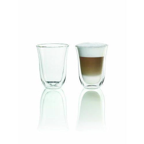 DELONGHI Set of 2 Latte Macchiato Cups - 22 cl