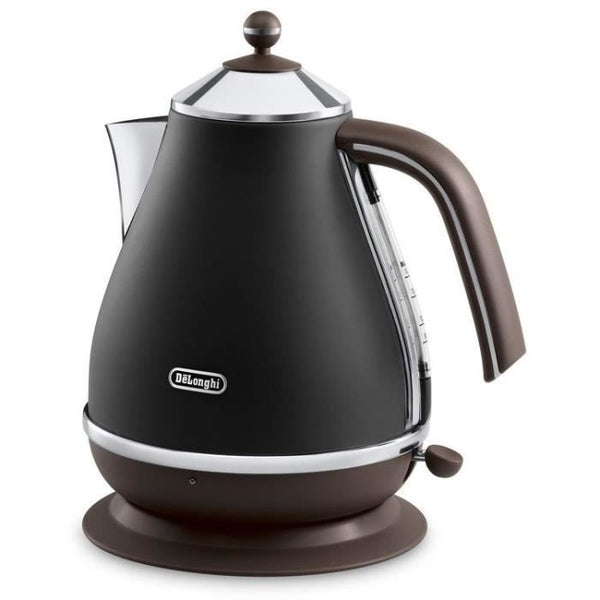 Kettle - DELONGHI - KBOV2001.BK - 2000 W - 1.7 L - Matte black / Chocolate