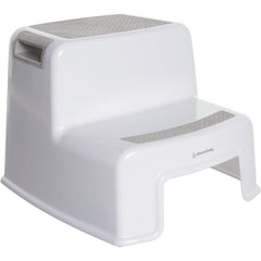 Opstapje - DREAMBABY - 2 Hoog - Antislip en gestructureerd - Tot 80 kg voor kinderen en volwassenen - Grijs