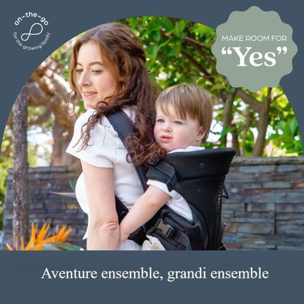 Adjustable 3-in-1 baby carrier - DREAMBABY - TRAVEL - Comfortable and versatile - From newborn to child up to 15 kg - Black