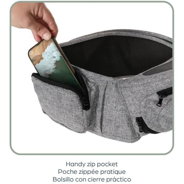 Porte-bébé - Siège de hanche - DREAMBABY - Up & Go - Gris