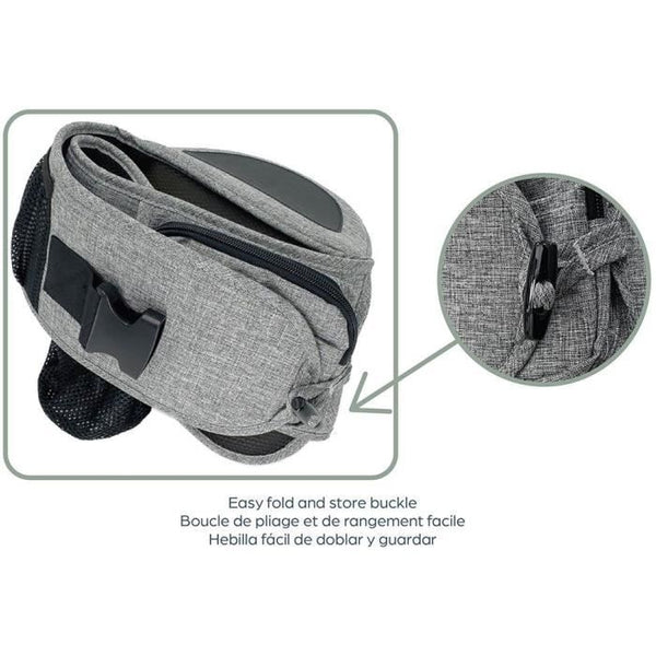 Porte-bébé - Siège de hanche - DREAMBABY - Up & Go - Gris