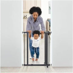 Safety gate - DREAMBABY - AVA - Pressure-mounted - 61-68 x 75 cm - Double lock - Anthracite