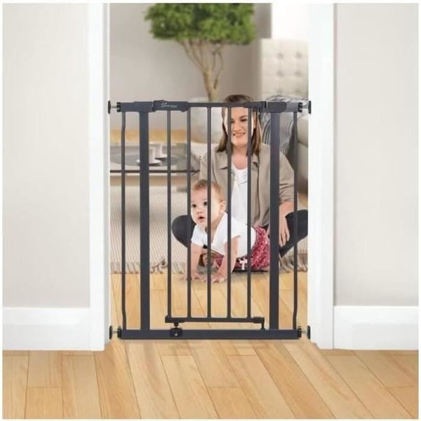 Safety gate - DREAMBABY - AVA - Pressure-mounted - 61-68 x 75 cm - Double lock - Anthracite