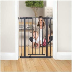 Safety gate - DREAMBABY - AVA - Pressure-mounted - 61-68 x 75 cm - Double lock - Anthracite