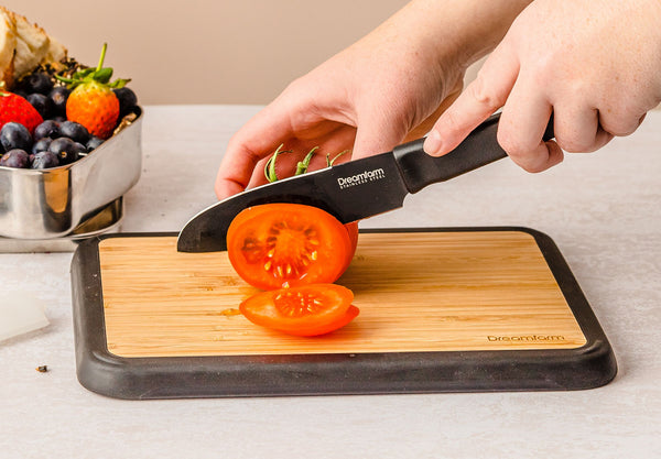 Fledge Bamboo Cutting Board Set of 2 Pieces with Holder