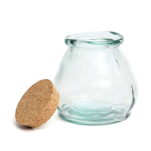 Le Pot en Verre Ventru - Bleu - M