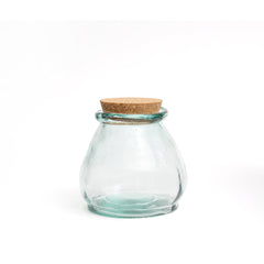 Le Pot Ventru en Verre - Bleu - S