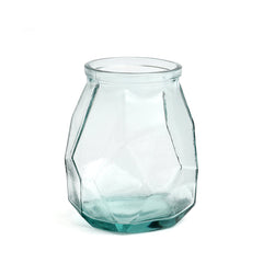 The Wide Origami Vase - Blue