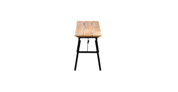 Banc pliant Vernon - Bois d'acacia aspect clair