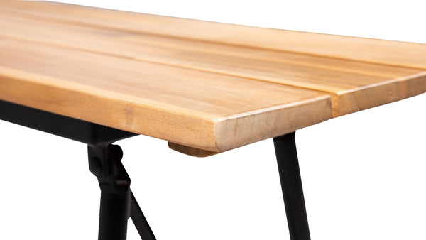 Banc pliant Vernon - Bois d'acacia aspect clair