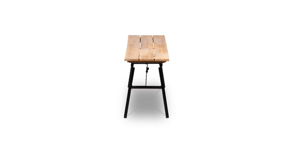 Banc pliant Vernon - Bois d'acacia aspect clair